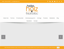 Tablet Screenshot of heikeholz.de